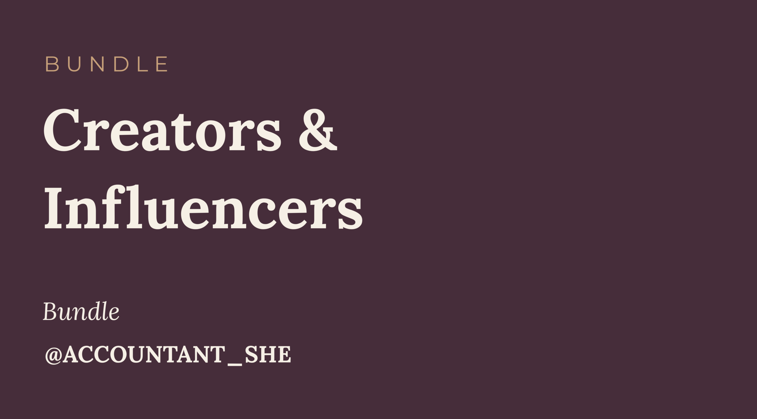 Creators & Influencers
