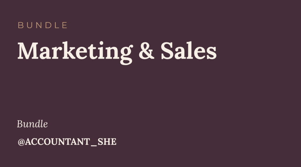Marketing & Sales