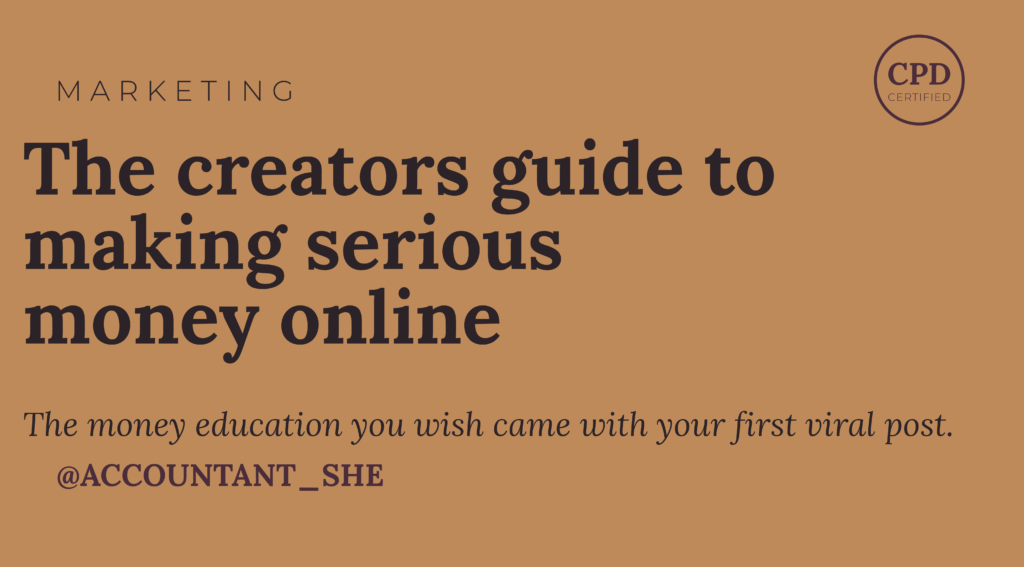 The creators guide to making serious money online